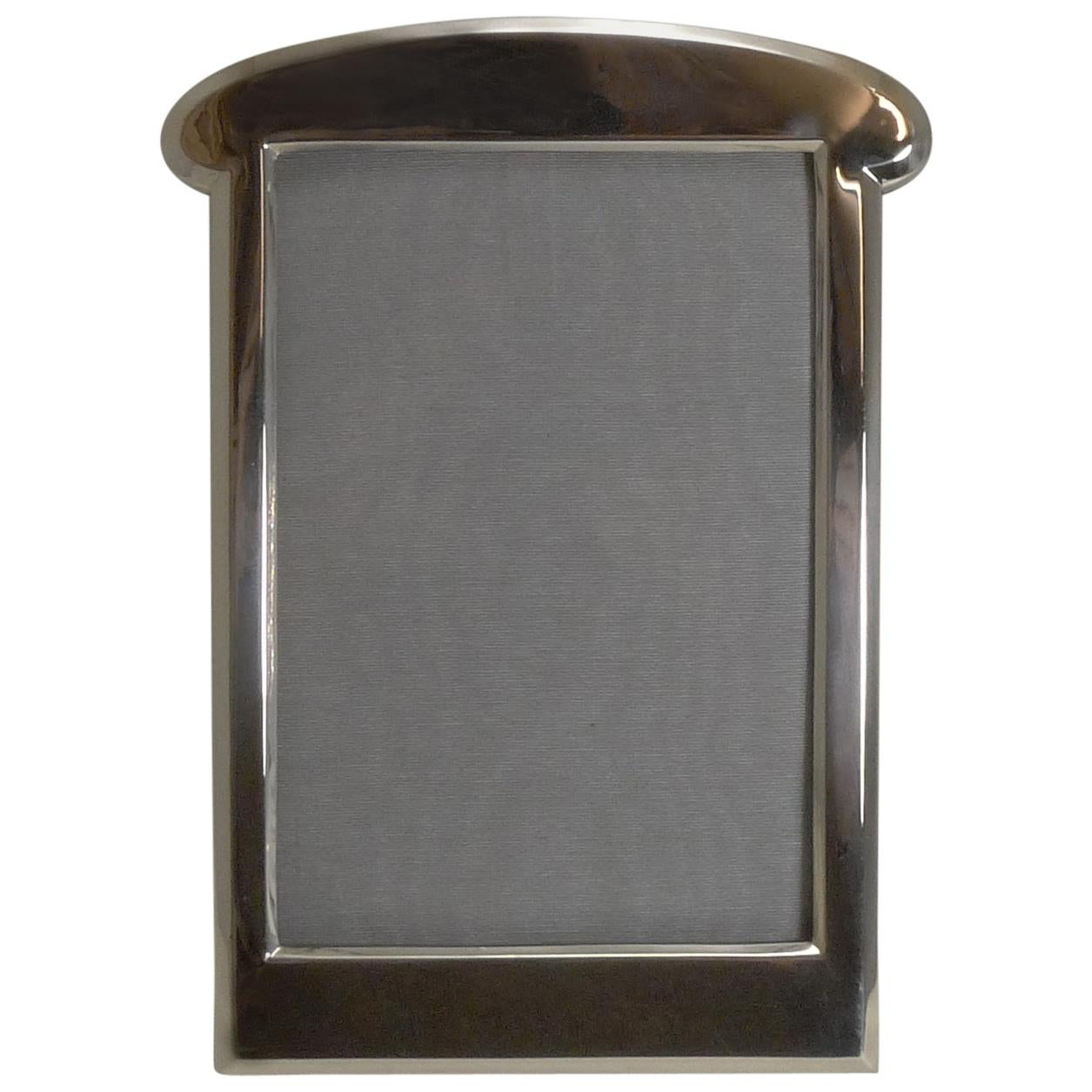 Antique English Art Nouveau Sterling Silver Photograph / Picture Frame, 1919