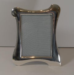 Antique English Art Nouveau Sterling Silver Picture Frame, 1912