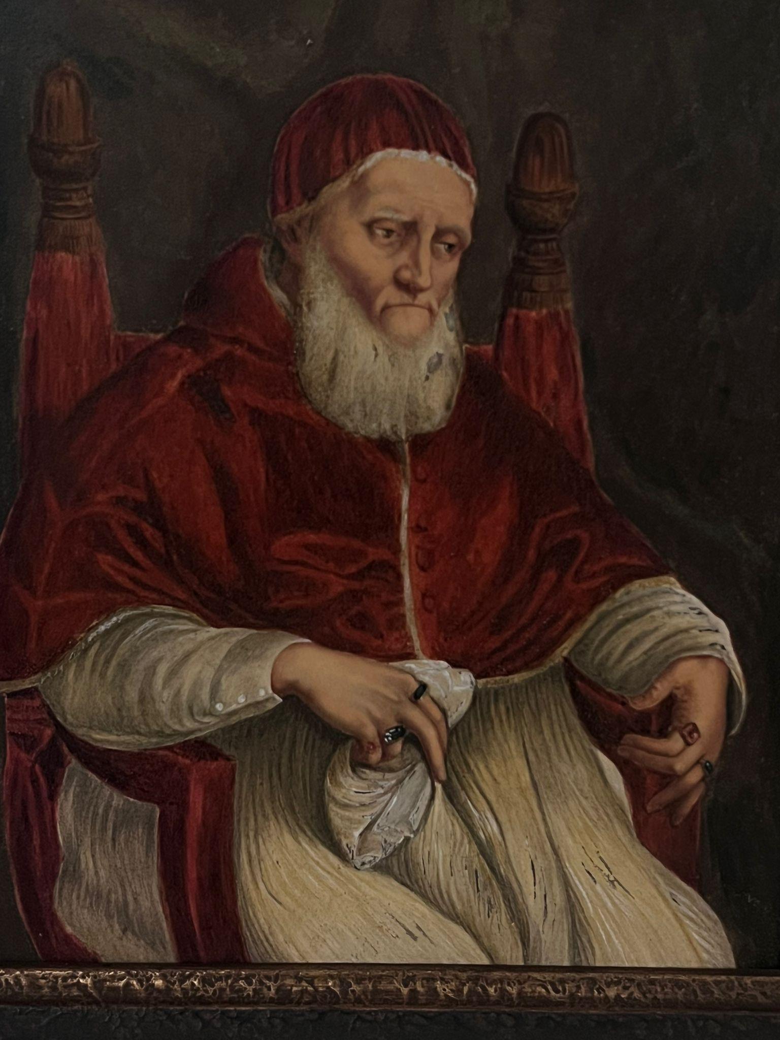 Siglo XIX Retrato de un cardenal sentado en el interior Acuarela finamente pintada - Painting Escuela inglesa de Antique English artist