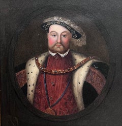Porträt König Heinrich 8. VIII. Antike englische Malerei Berühmter Monarch