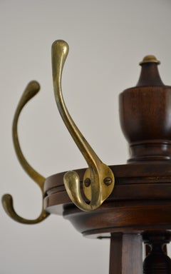Antique English Arts And Crafts Coat Stand Hall Stand