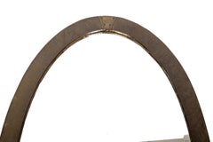Antique English Arts And Crafts Copper Oval Mirror C.1900