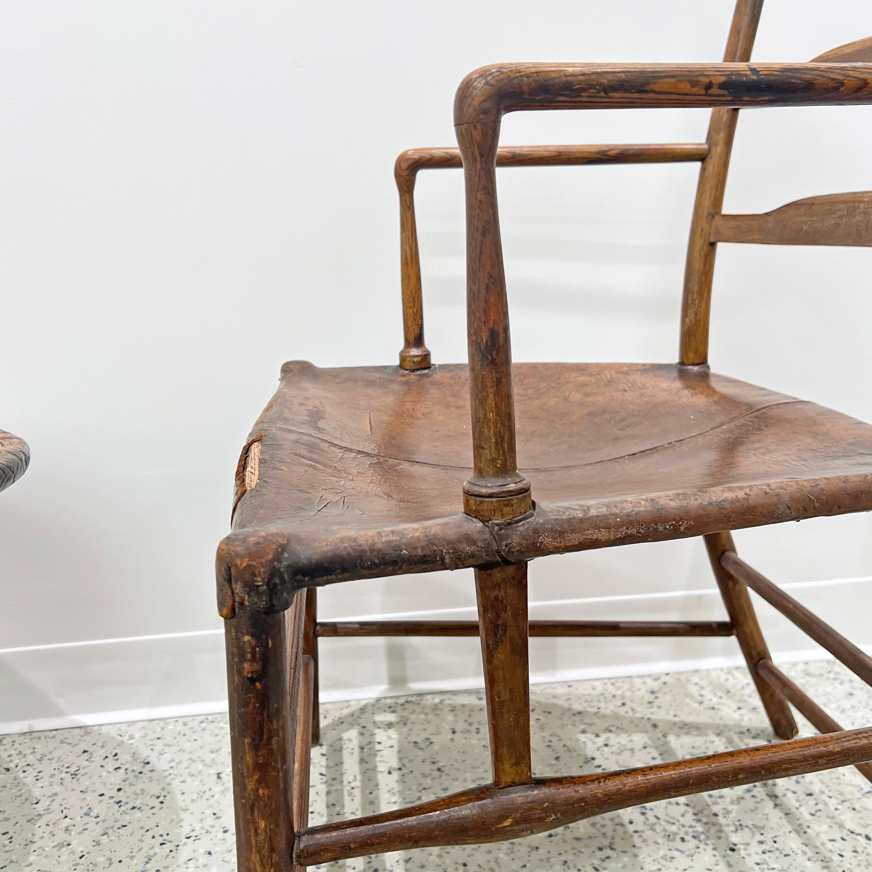 Antique English Arts & Crafts Guild of Handicraft Arm Chair Ca. 1890s For Sale 3