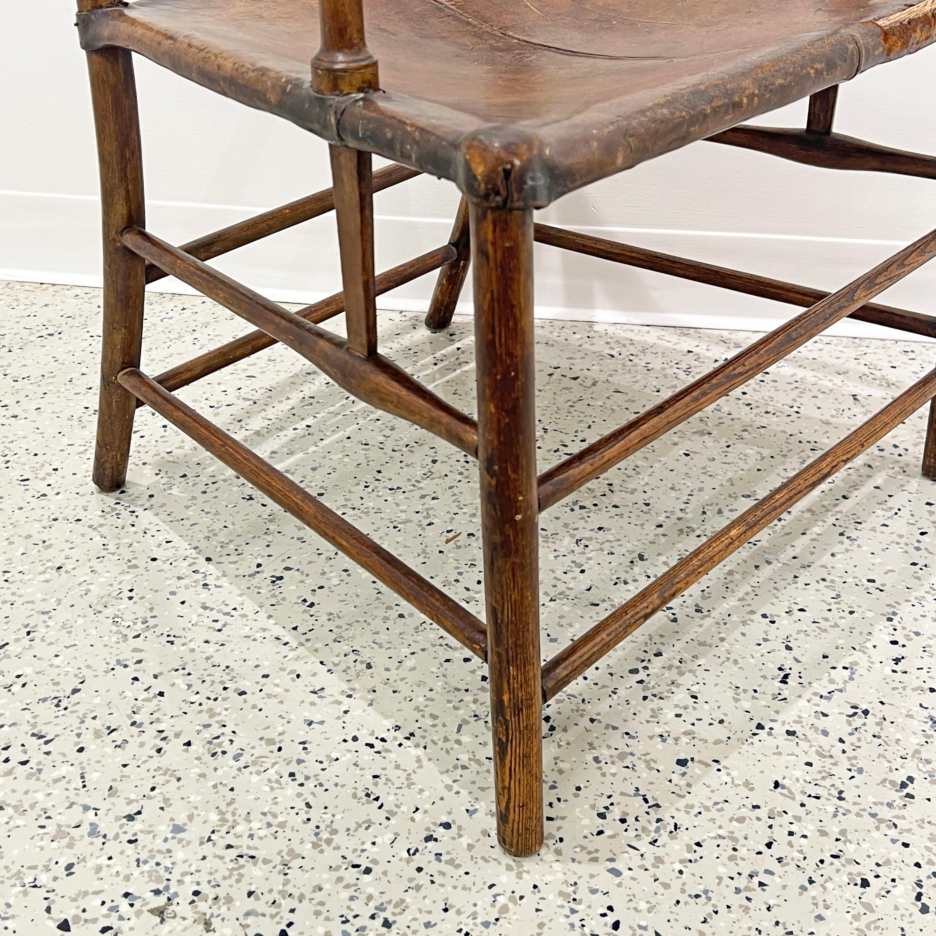 Antique English Arts & Crafts Guild of Handicraft Arm Chair Ca. 1890s For Sale 5