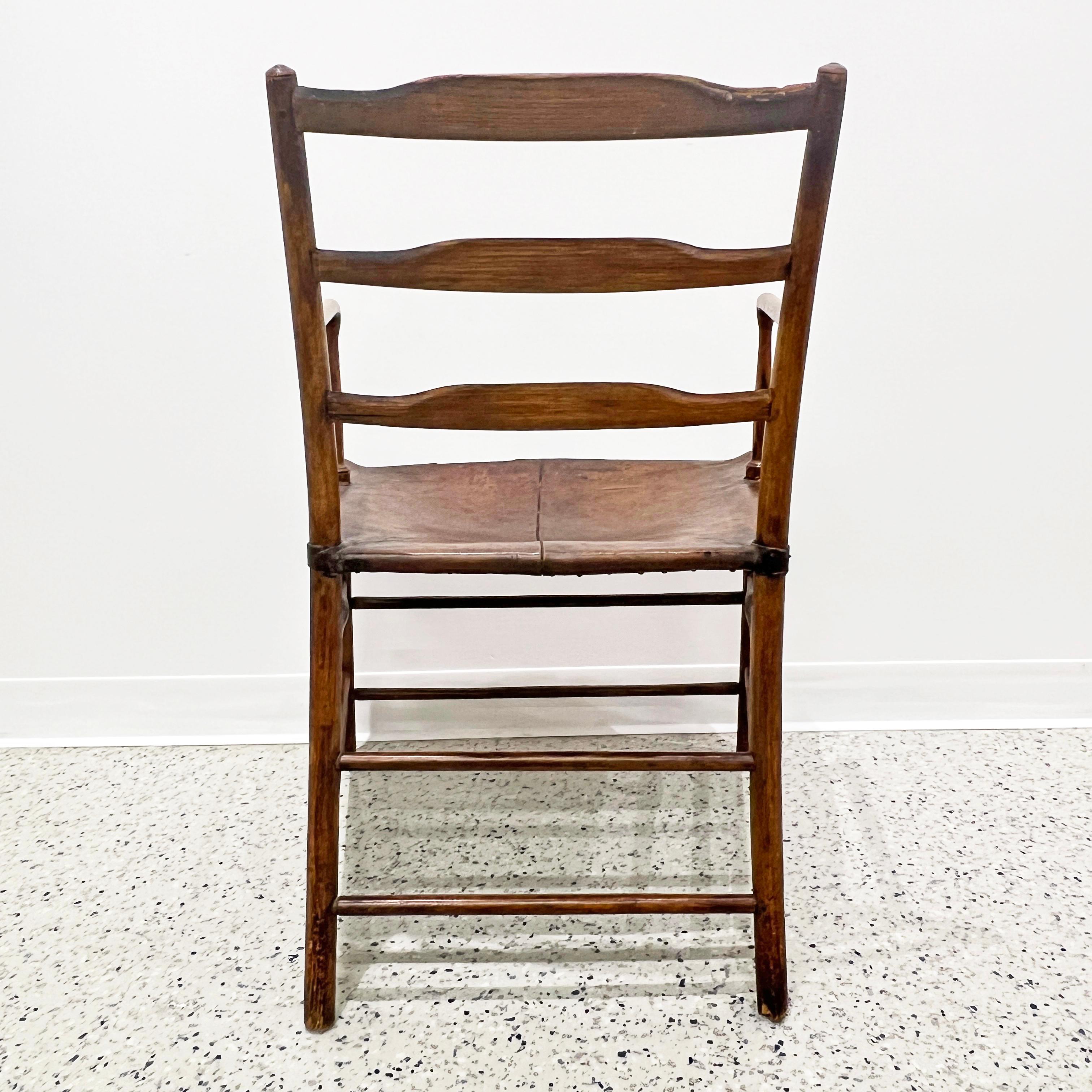 Antique English Arts & Crafts Guild of Handicraft Arm Chair Ca. 1890s In Good Condition For Sale In Peabody, MA