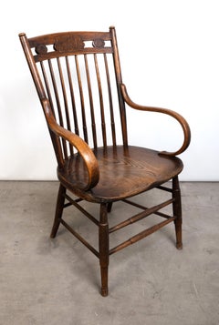 Antique English Arts & Crafts Stick Back Windsor Chair Heals of London