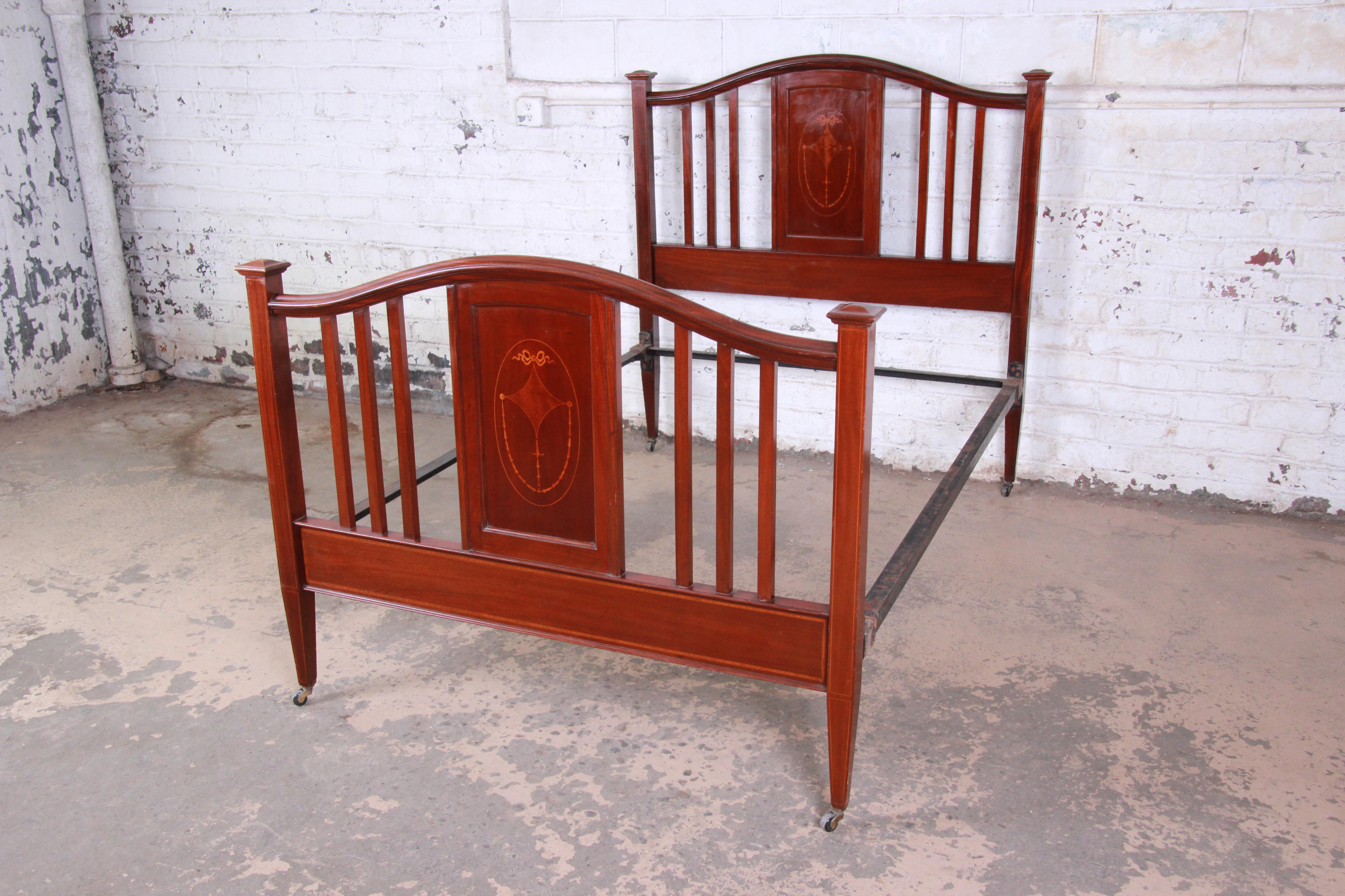 antique mahogany bed frame