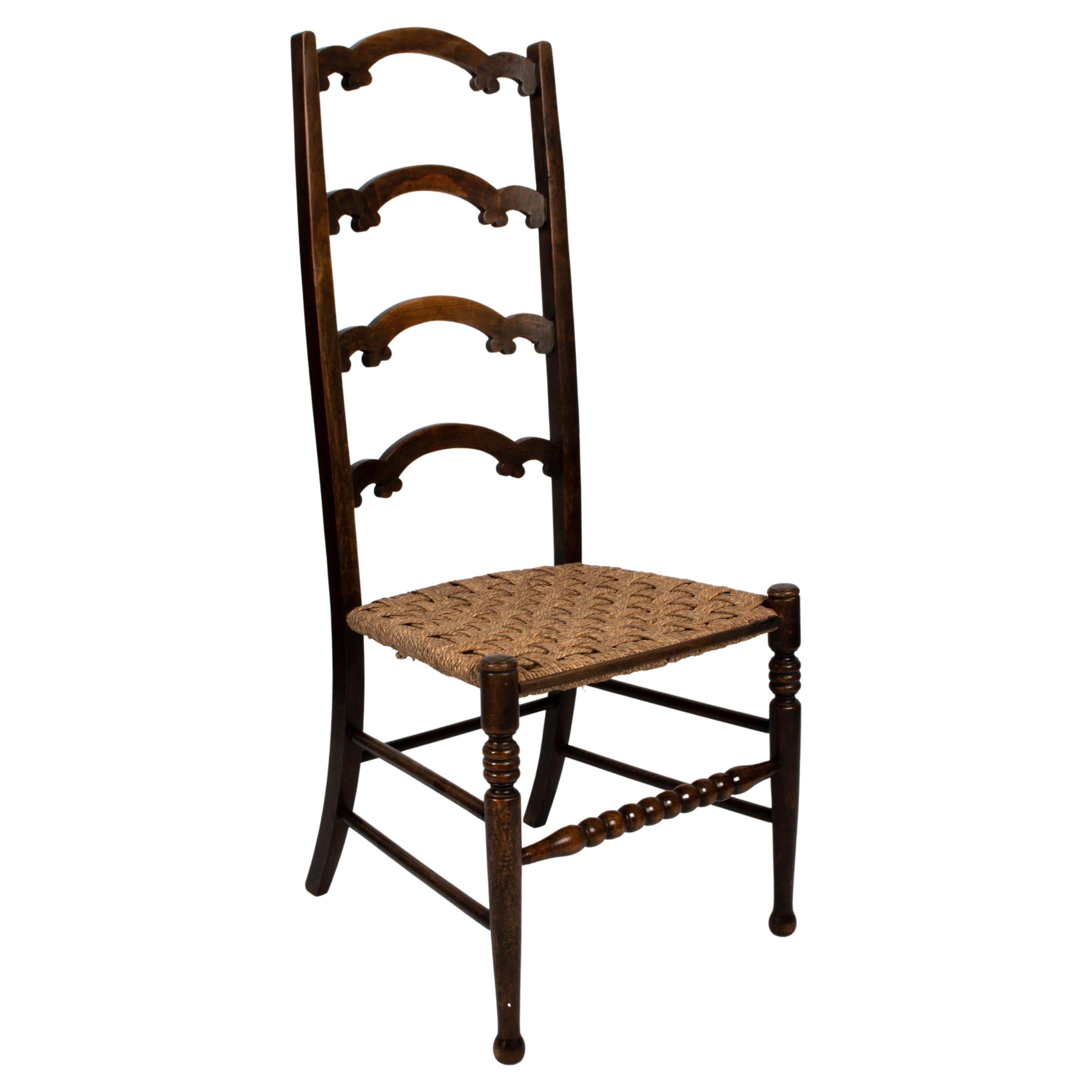 Six Antique Arts and Crafts Gustav Stickley Ladder Back Chairs Cat 208