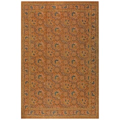 Doris Leslie Blau Antique English Axminster Botanic Handmade Wool Rug
