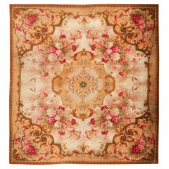 Antique English Axminster Rug. Size: 12 ft x 13 ft 3 in 