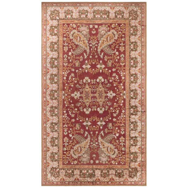 Antique English Axminster Wool Rug Doris Leslie Blau For Sale at 1stDibs