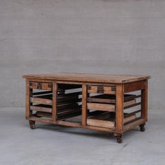 Antique English Bakers Kitchen Worktop or Kitchen Island Table