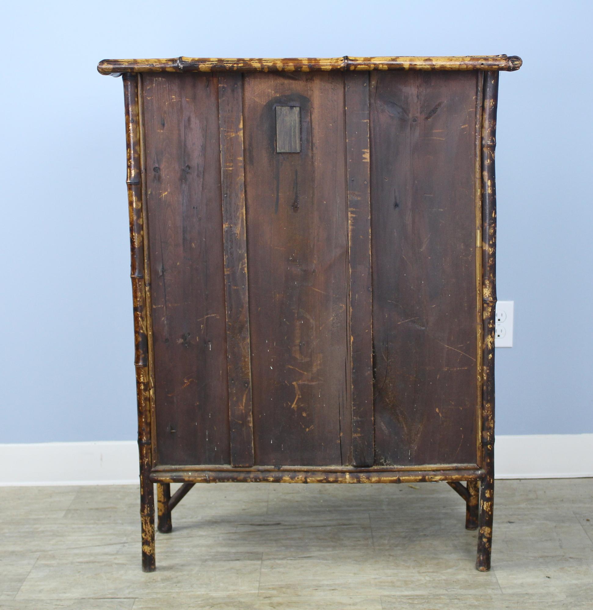Antique English Bamboo Bookcase 3