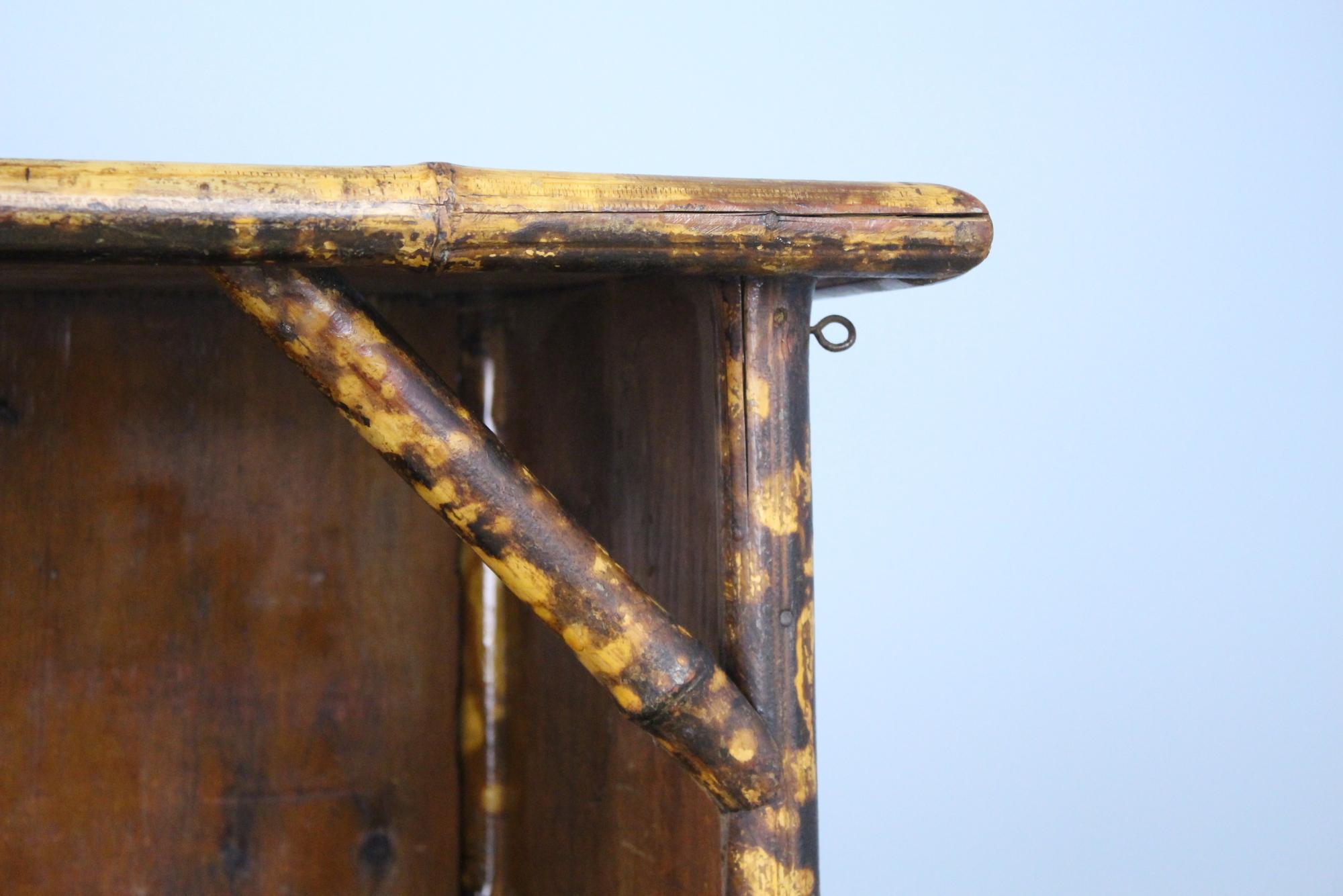 Antique English Bamboo Bookcase 1