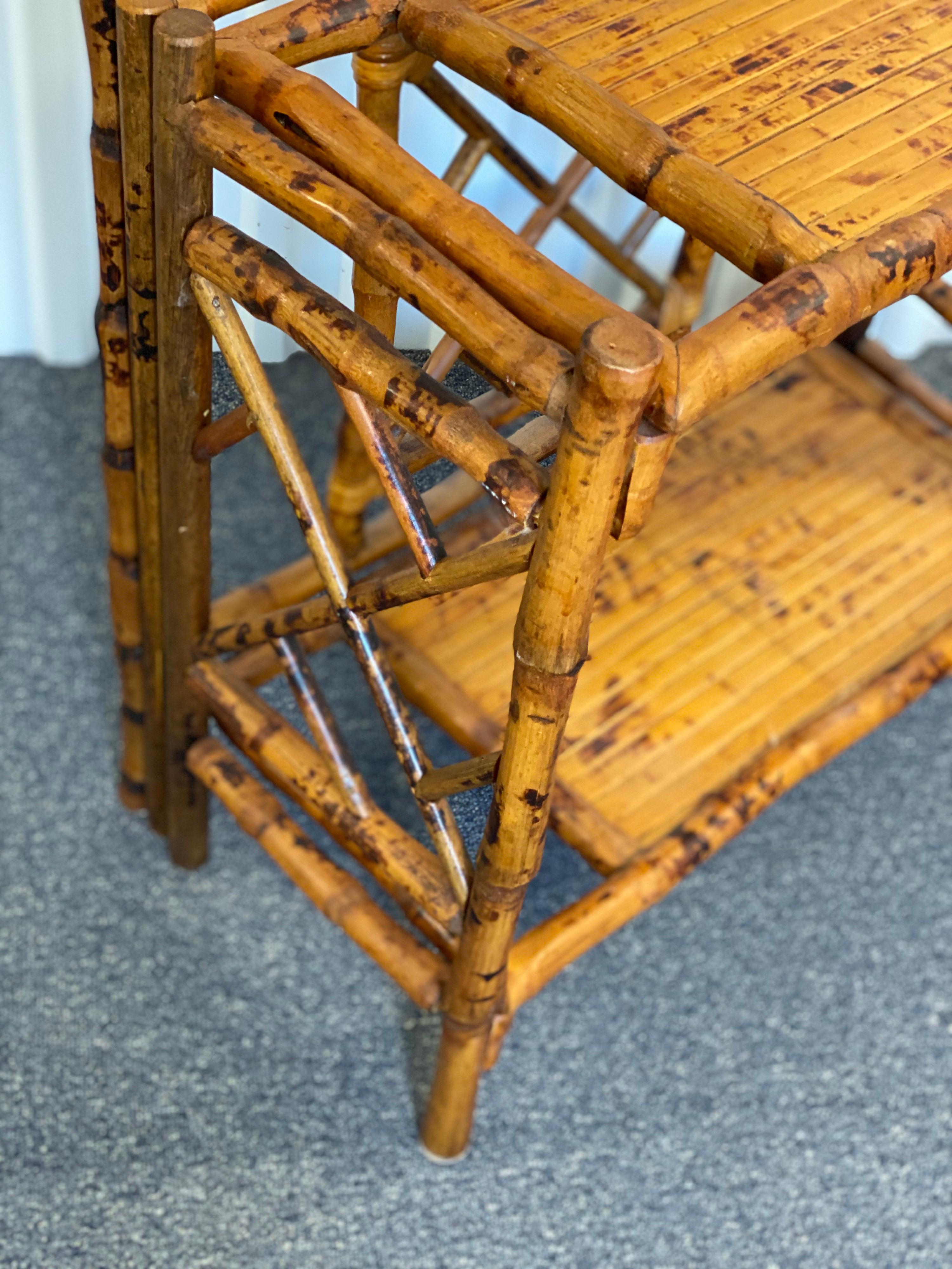 Antique English Bamboo Coat Rack Hall Stand 8