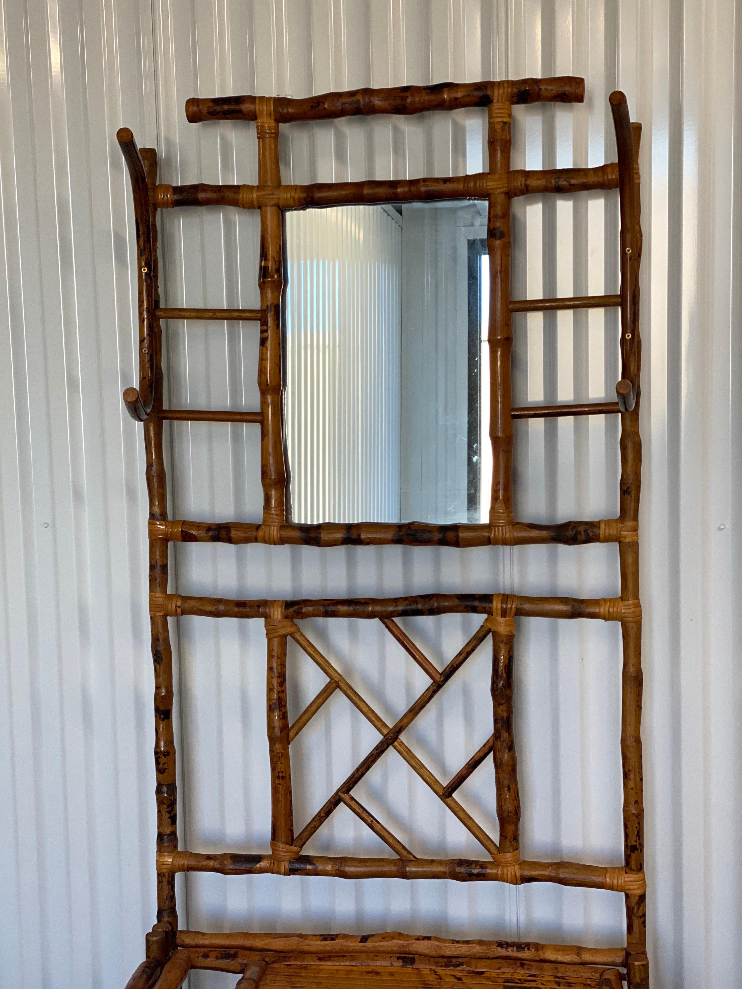 vintage bamboo hall tree