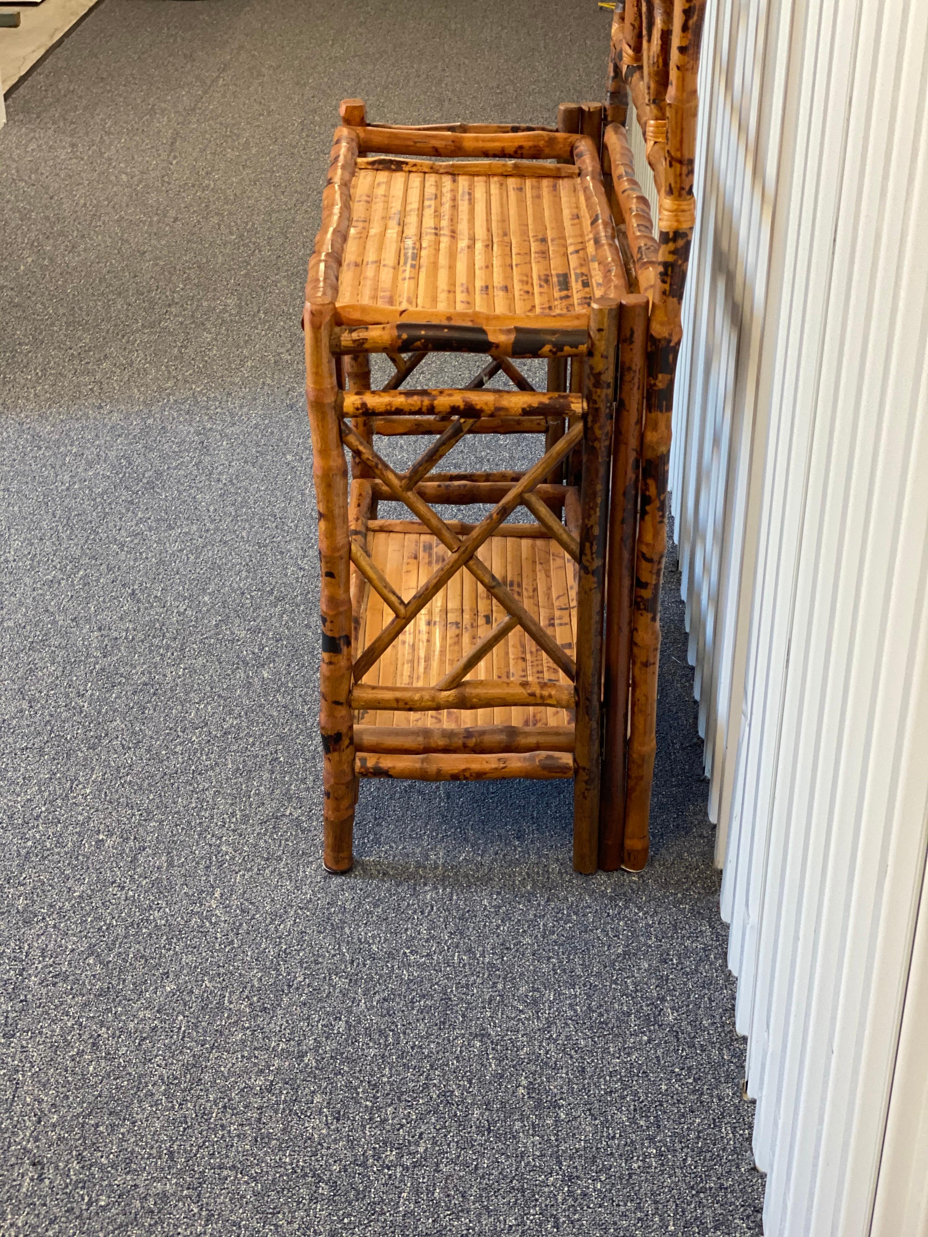 Antique English Bamboo Coat Rack Hall Stand 1
