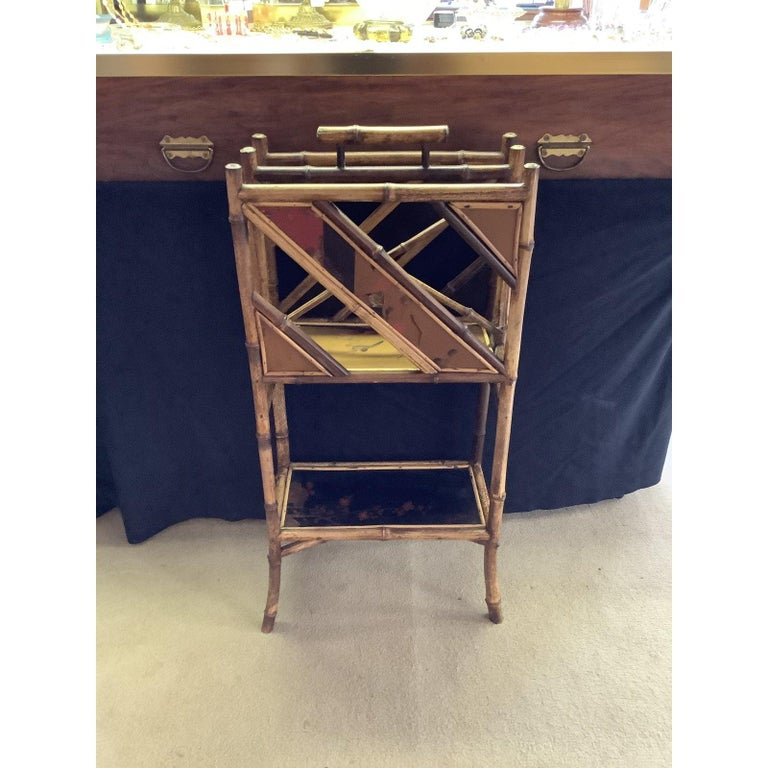 Antique English Bamboo Magazine Rack at 1stDibs