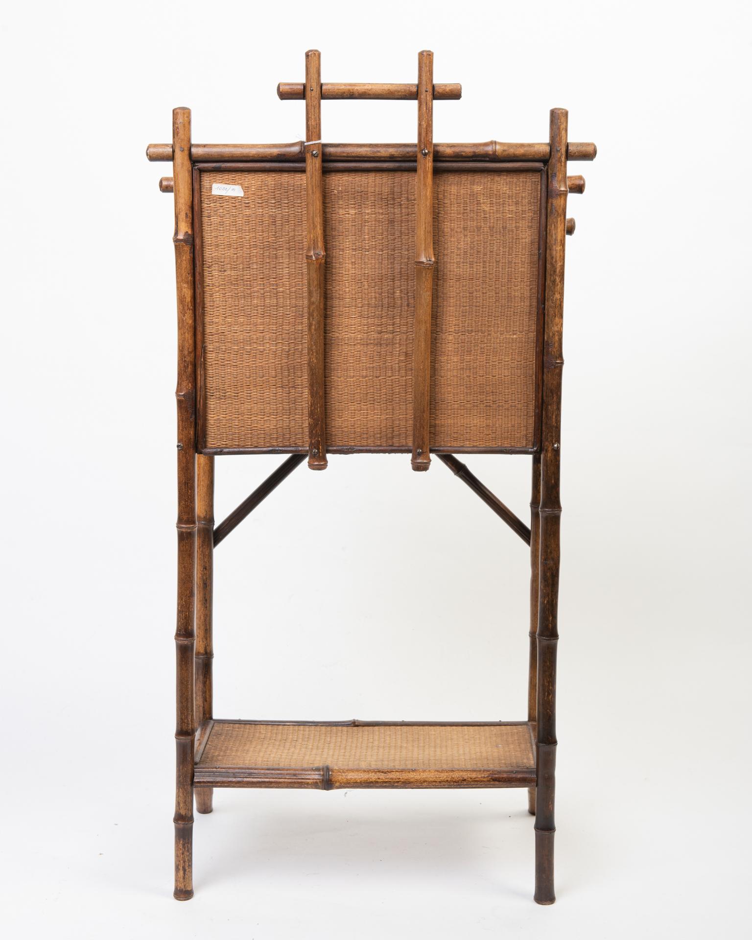 Other Antique  English Bamboo Magazine Rack For Sale