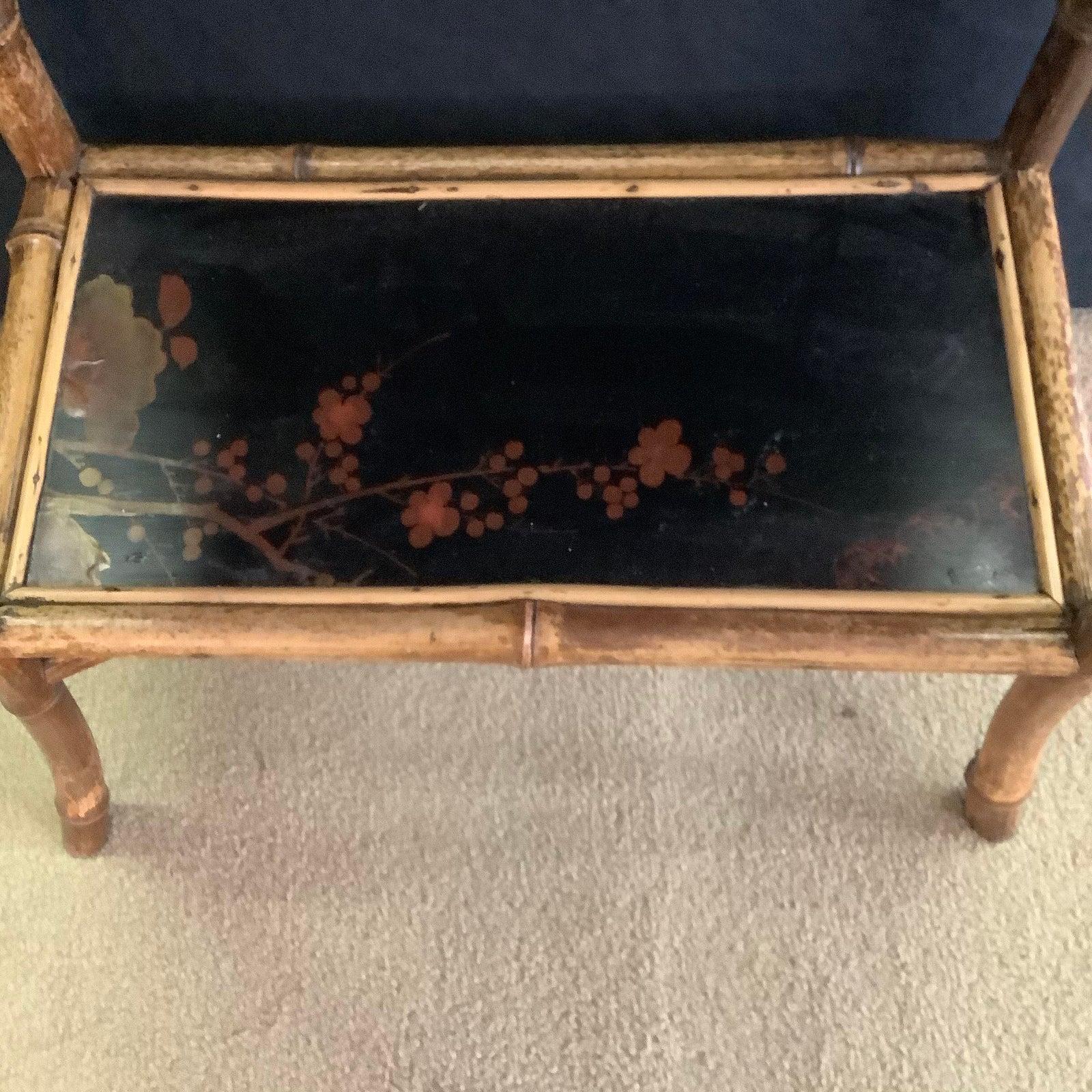 Antique English Bamboo Magazine Rack In Good Condition In Houston, TX