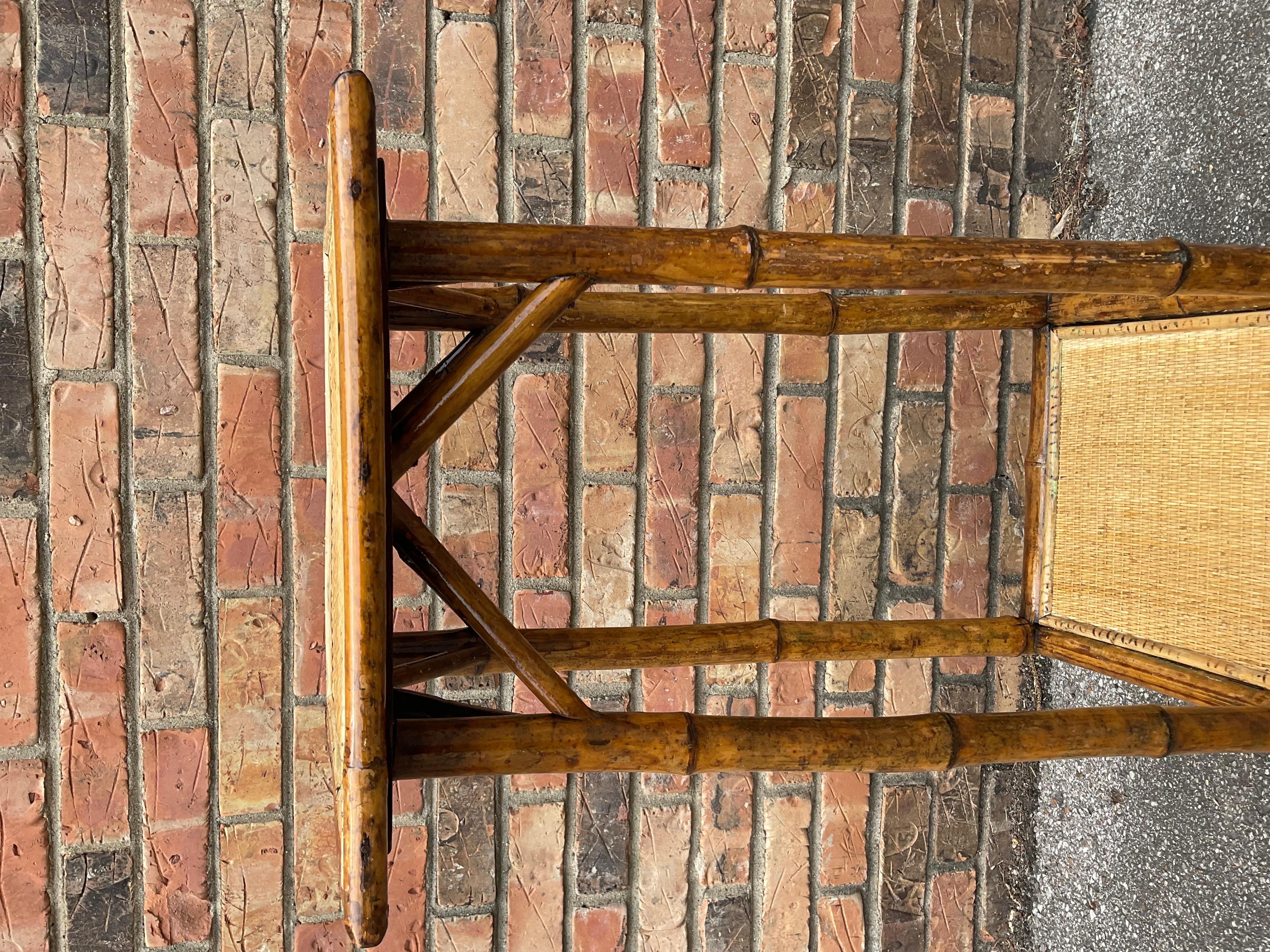 Antique English Bamboo Plant Stand In Good Condition For Sale In Nashville, TN