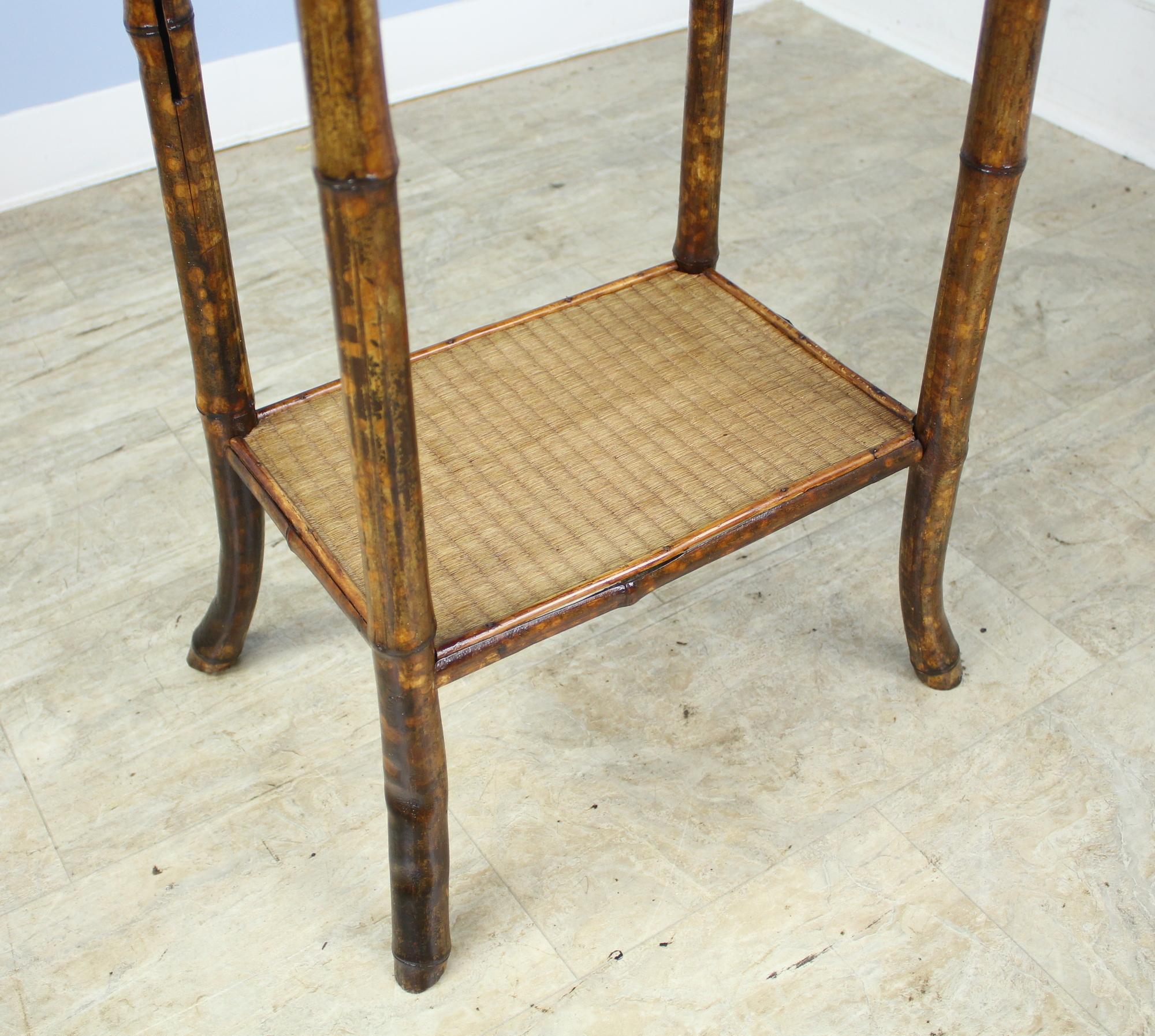 19th Century Antique English Bamboo Side Table