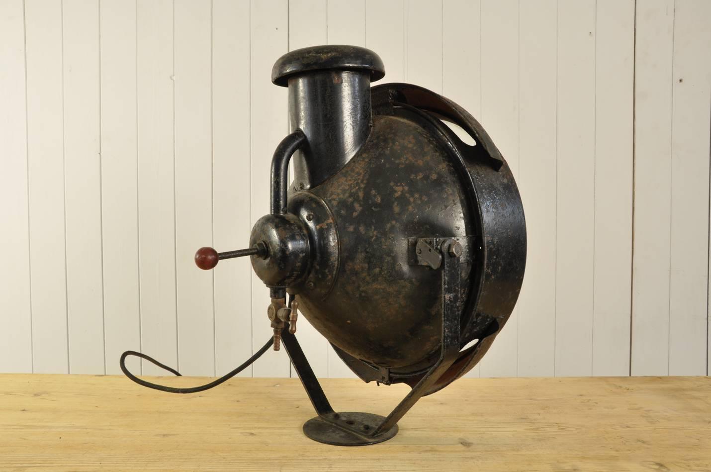 Steel Antique English Barge Lantern For Sale