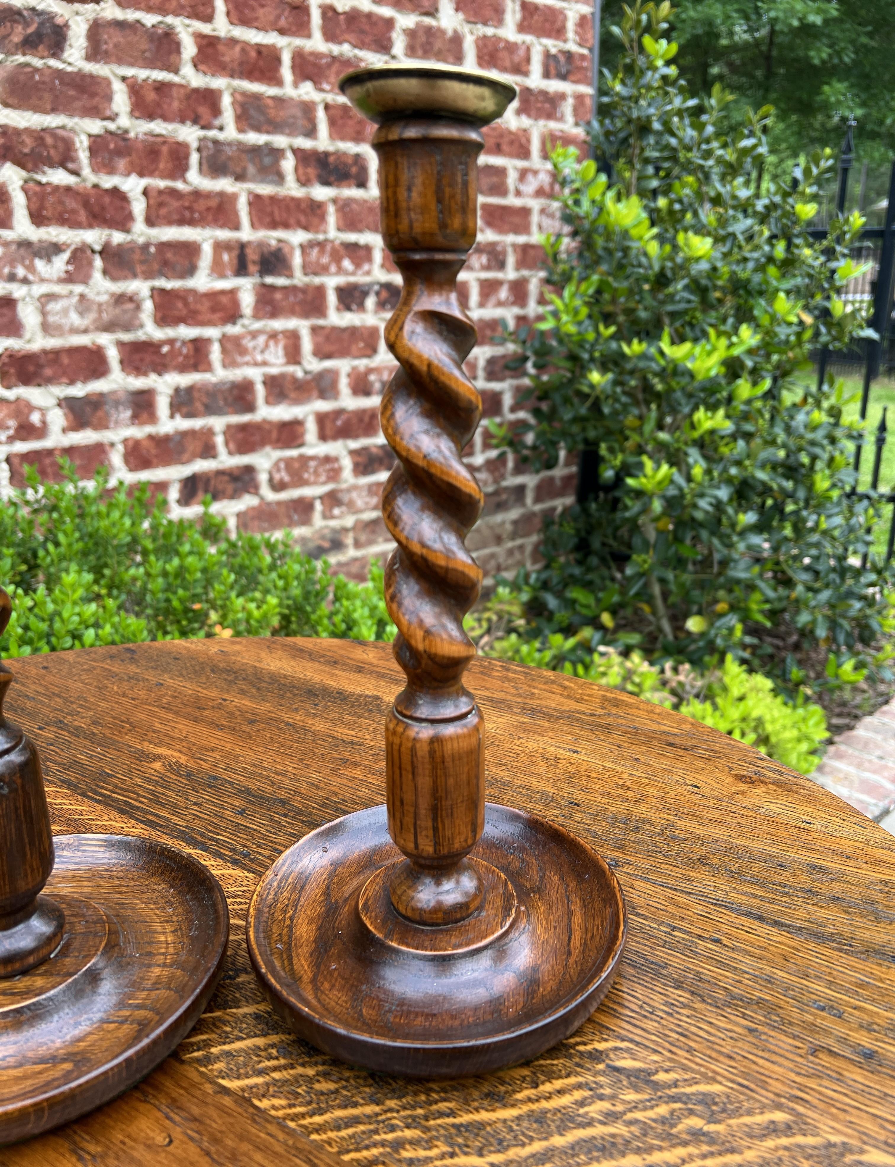 antique wooden candlesticks