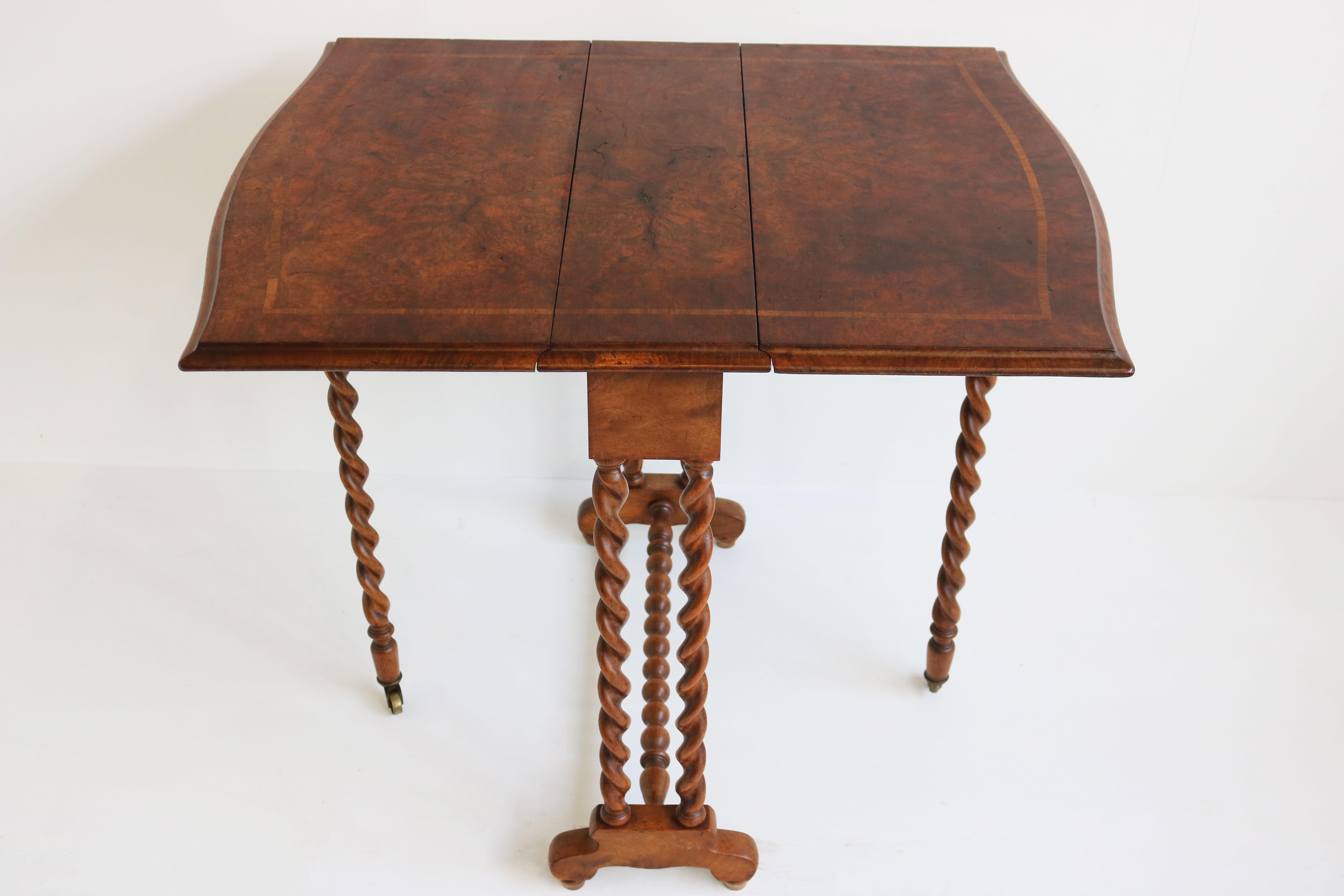 antique folding table