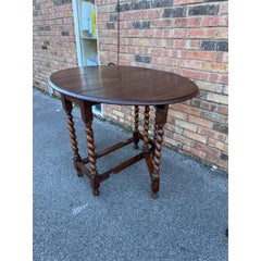 Antique English Barley Twist Table