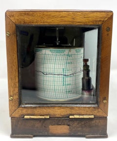 Antique English Barograph Signed "Short and Mason, London, " circa 1900-1920