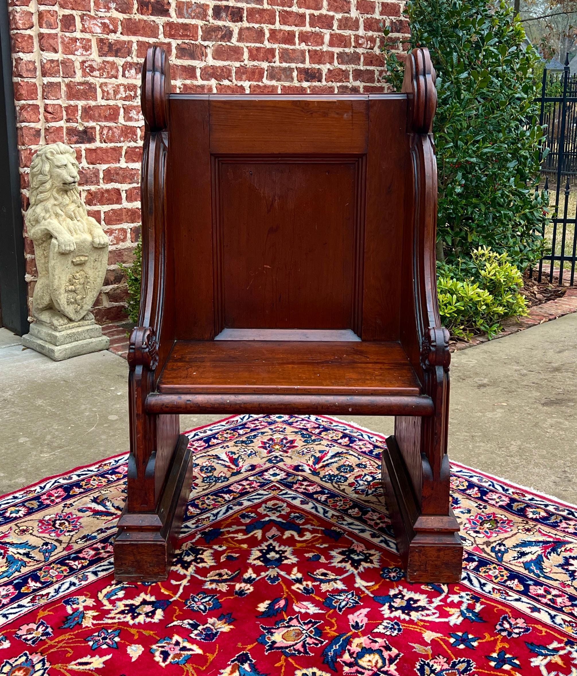 Charme Antiques, panca o sedia in quercia inglese~~c. 
1880s 


        Difficile da trovare in formato petite~~meraviglioso 