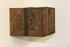 Antique English Biscuit Tin in the Form of Books, circa 1900