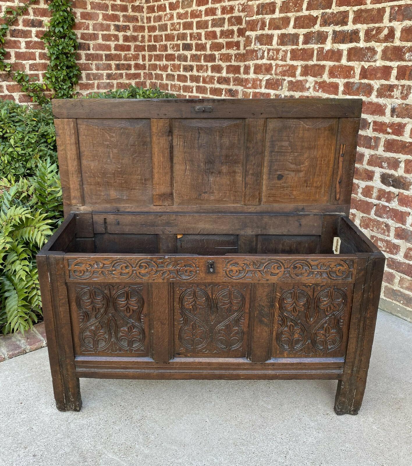 carved blanket box