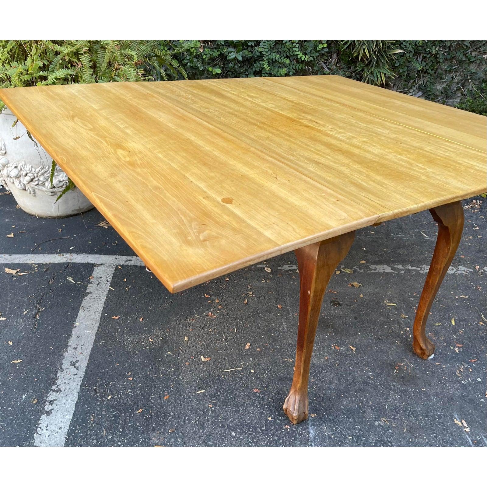 Antique 18th C English Bleached Mahogany Drop Leaf Dining Table.
Opens to 74” wide.

Additional information:
Materials: mahogany
Please note that this item contains materials that are legally subject to a special export process that may extend