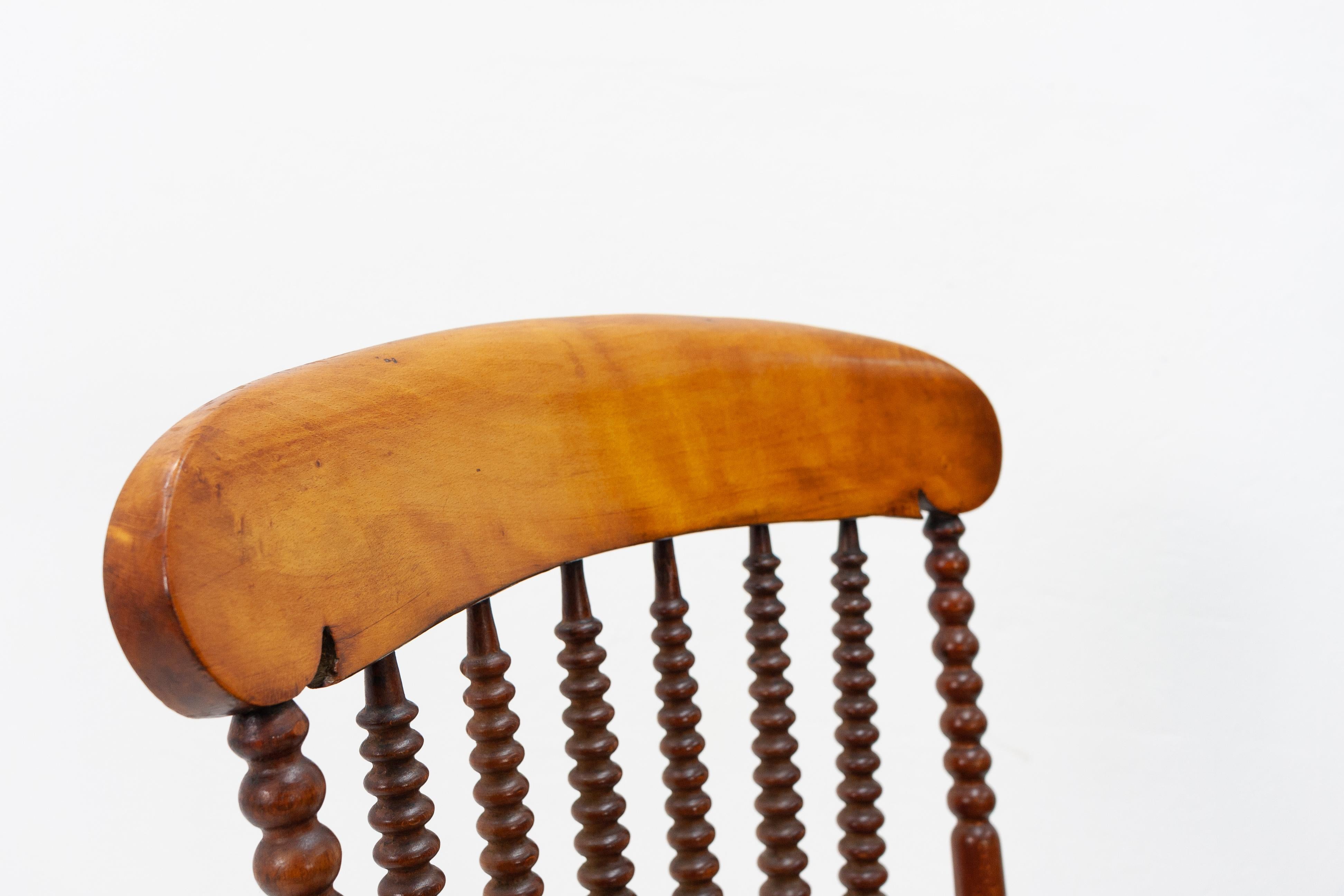 Antique English Bobbin Chair In Good Condition In Den Haag, NL
