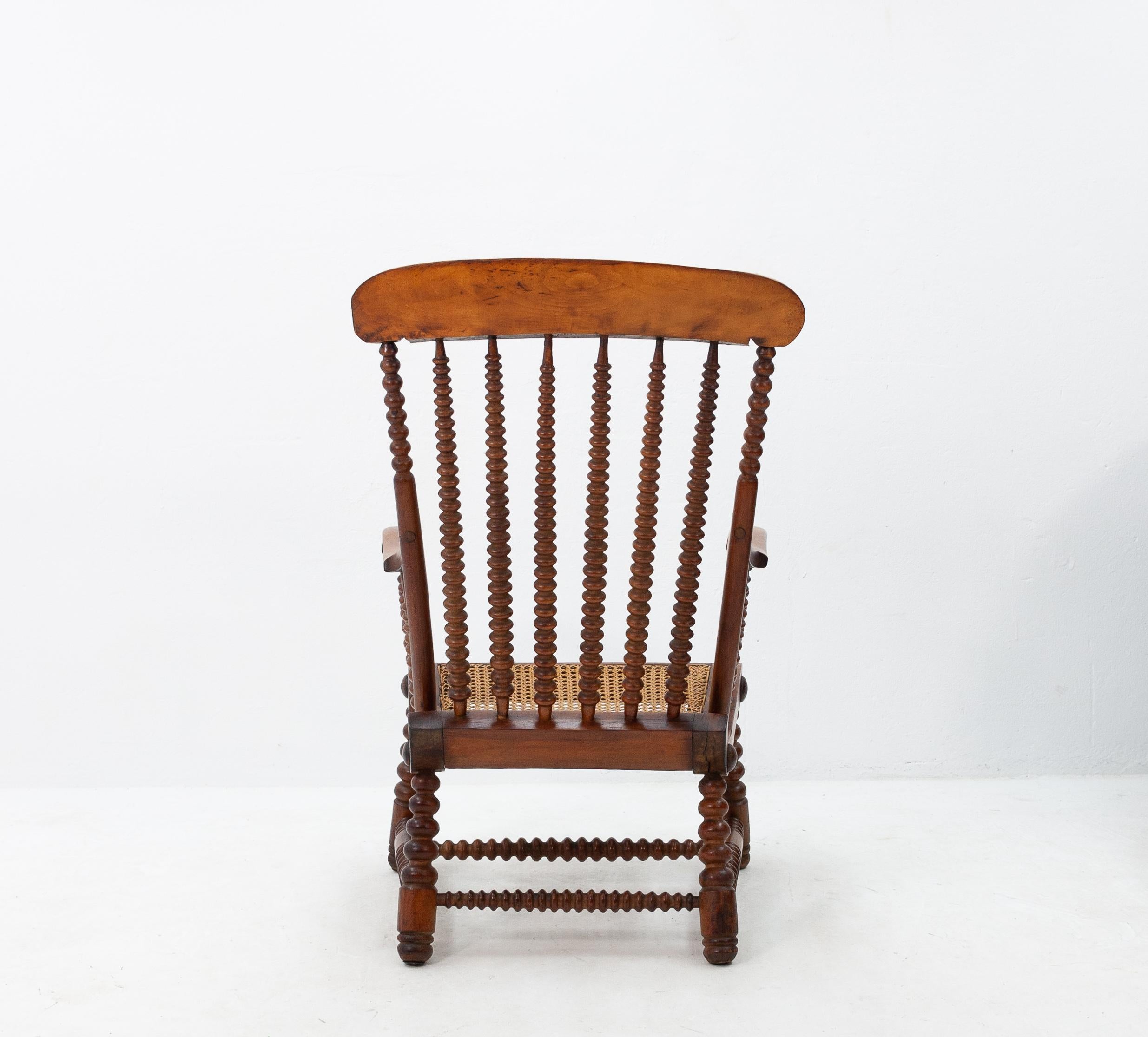 Mid-19th Century Antique English Bobbin Chair