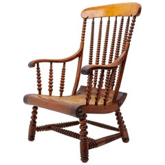 Antique English Bobbin Chair