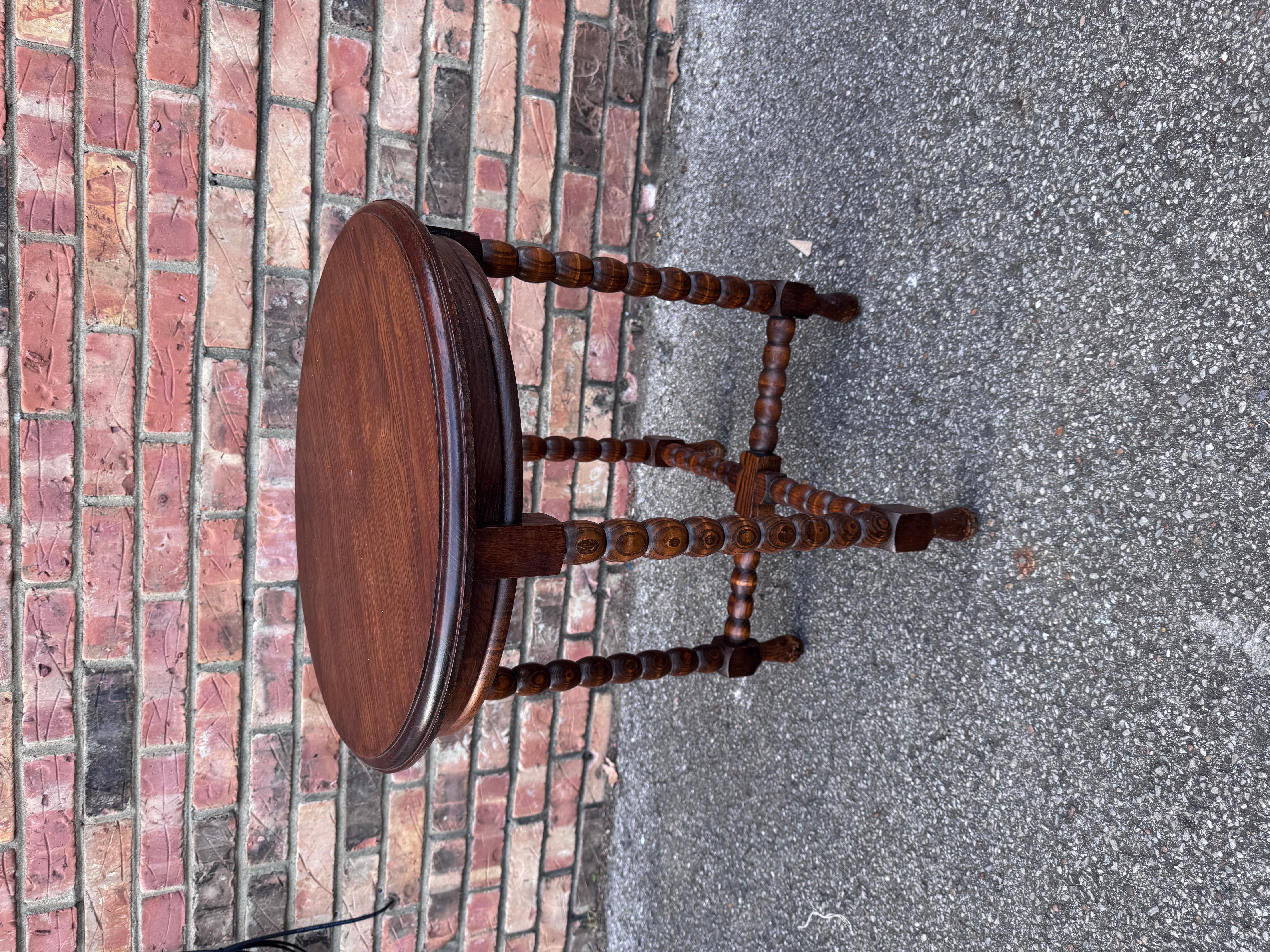 Early 20th Century Antique English Bobbin Table For Sale