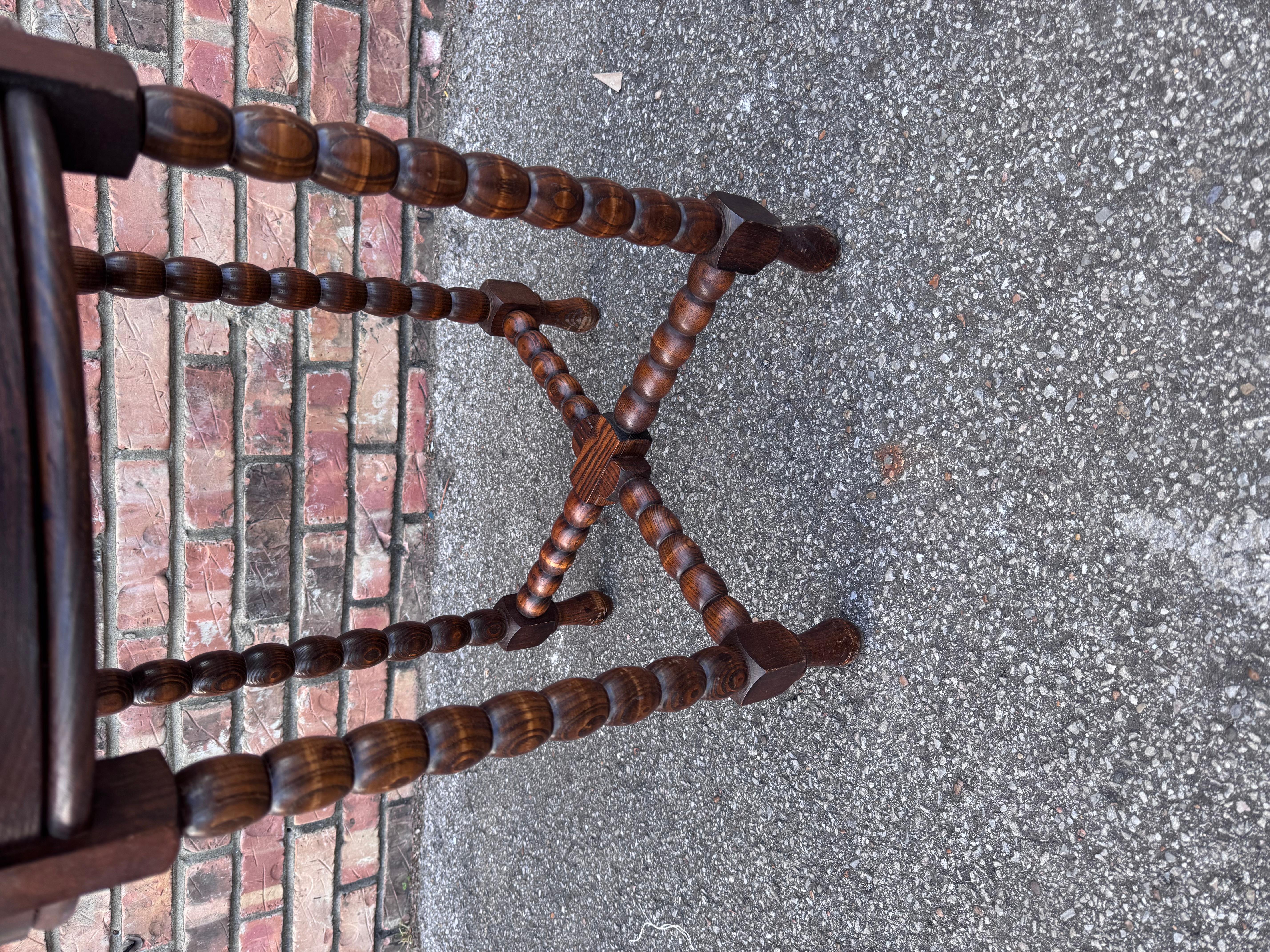 Antique English Bobbin Table For Sale 1