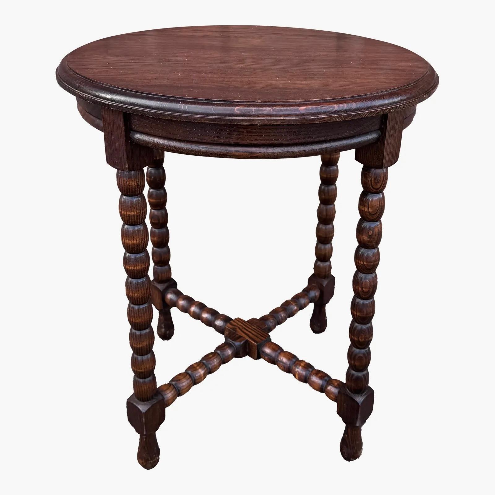 Antique English Bobbin Table For Sale 2