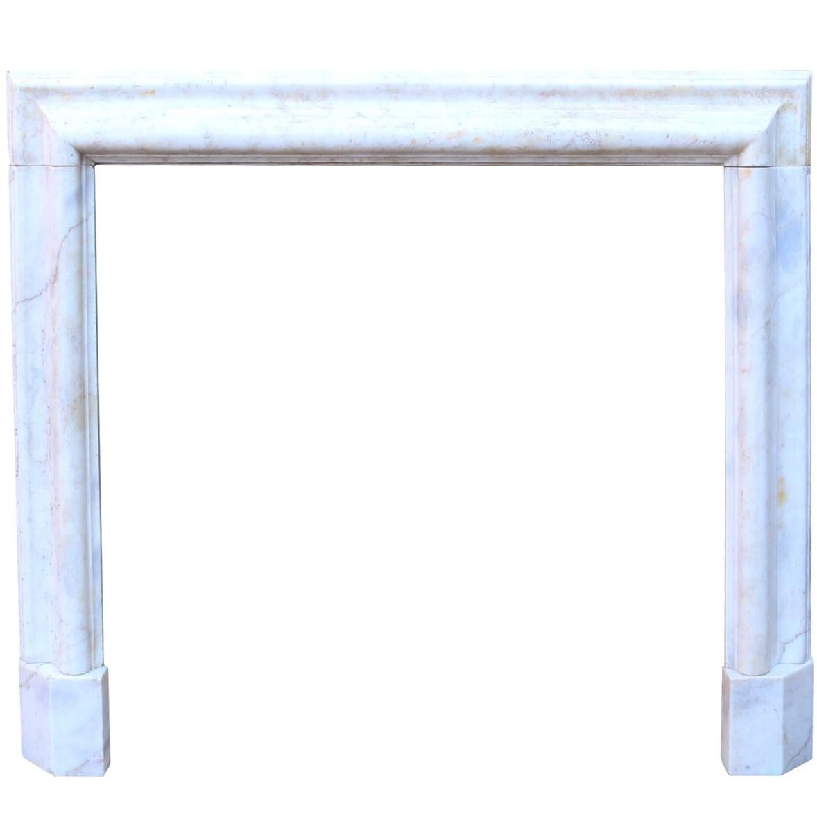  Antique English Bolection Marble Fire Surround