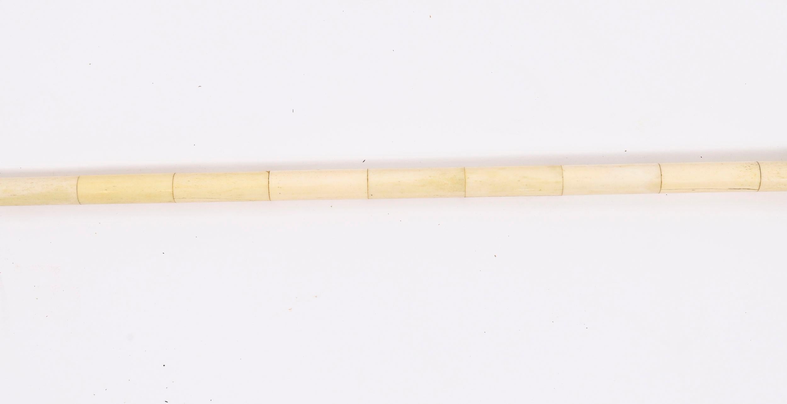 Antiguo bastón telescópico inglés de hueso Siglo XIX 92cm/36 pulgadas en venta 5