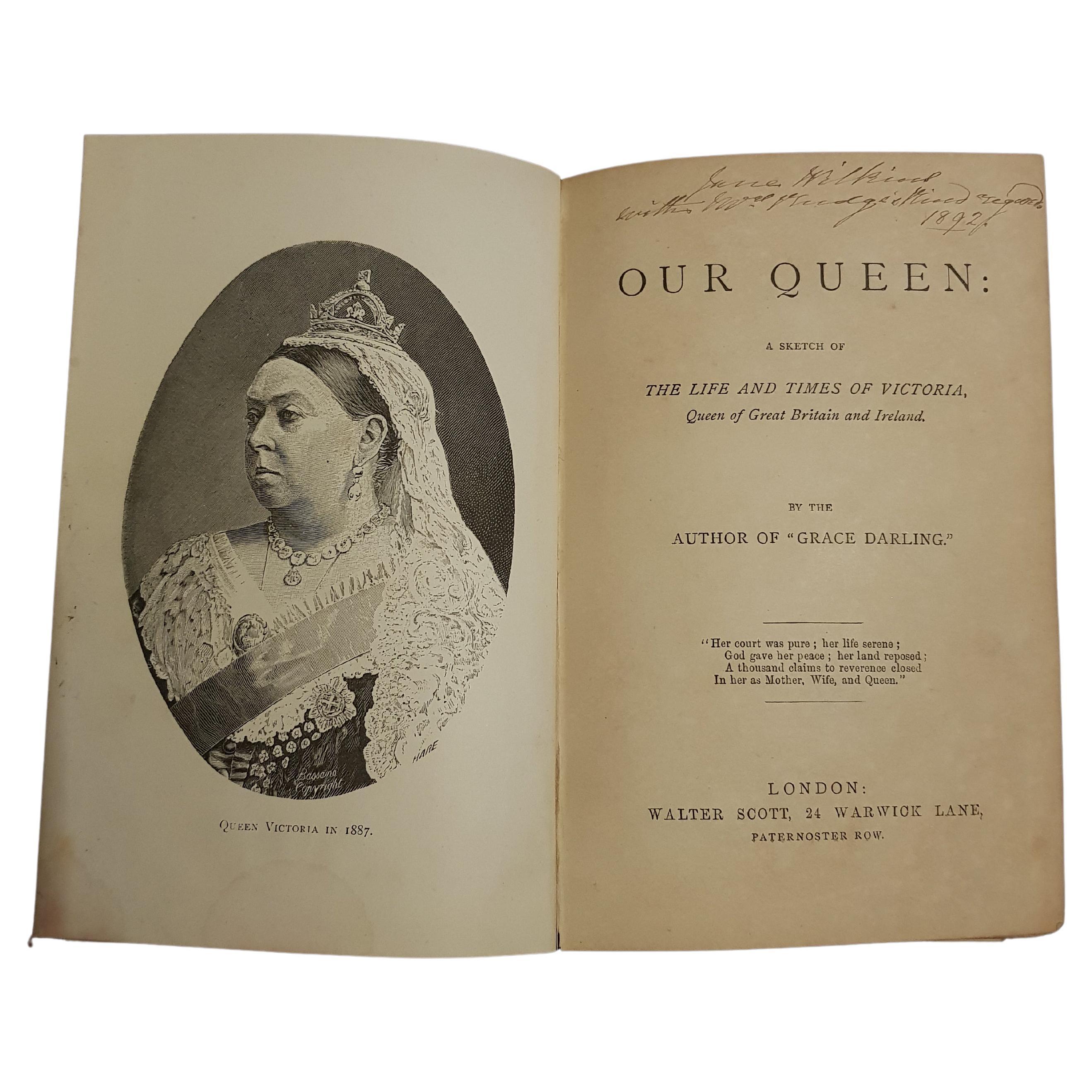 Antique English book Our Queen '1887' For Sale