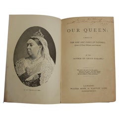 Antique English book Our Queen '1887'