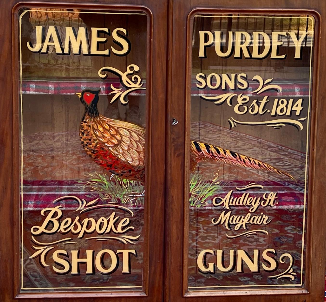 Antique English Bookcase Bookshelf Display Cabinet Mahogany Purdey Guns c.1900s 4