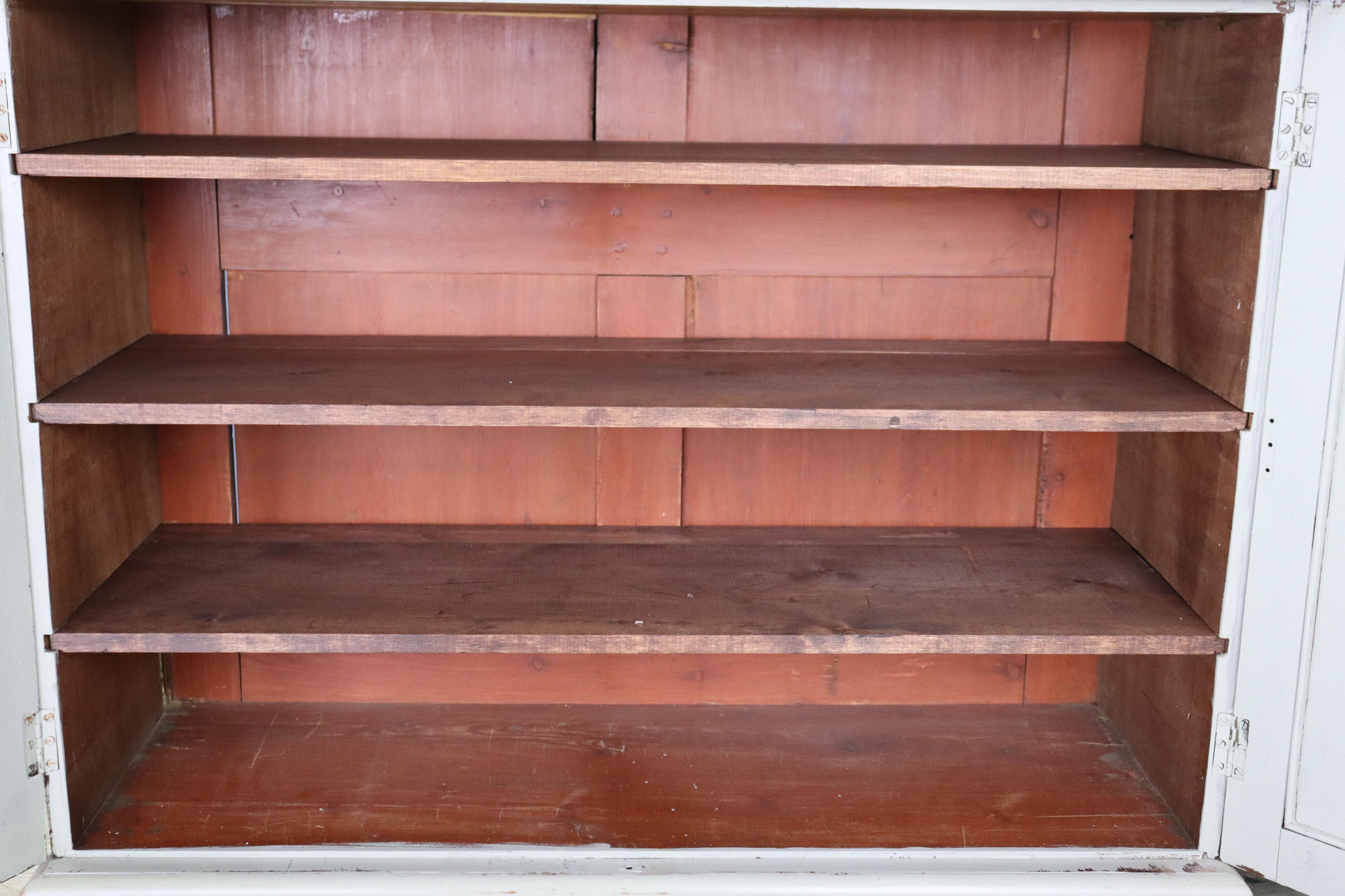 Antique English Bookcase, Newly Painted in the Regency Style For Sale 6