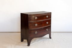 Antique English Bow Front Chest