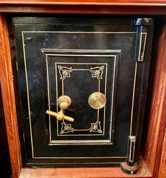 Antique English Bramah Collector's Mahogany Hidden Safe Cabinet/Chest Circa 1880
