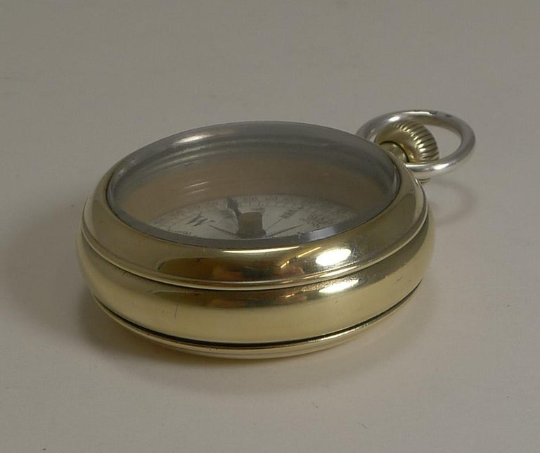 Antique English Brass and Sterling Silver 